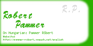 robert pammer business card